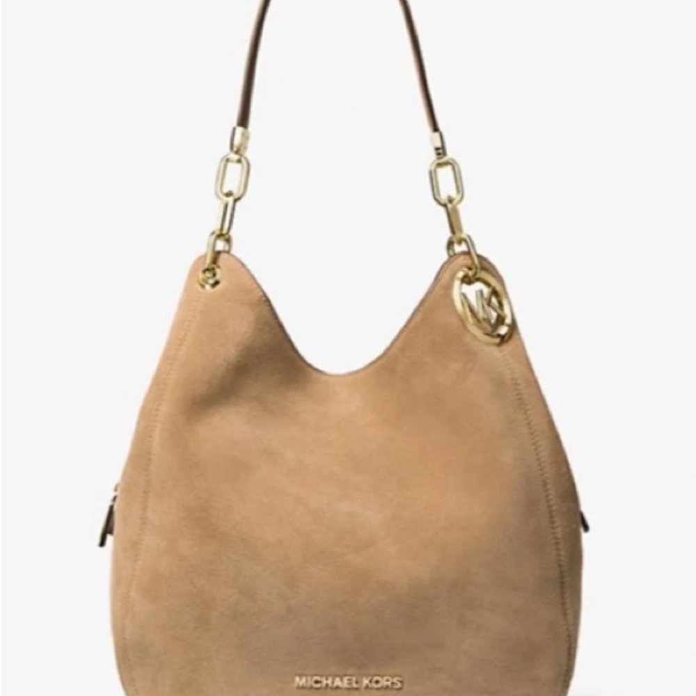 Michael Kors Camel Suede Hobo Bag
